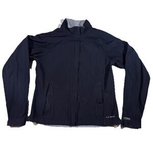 L.L. Bean Women’s Small Softshell Jacket Black Windstopper Gore Windproof S
